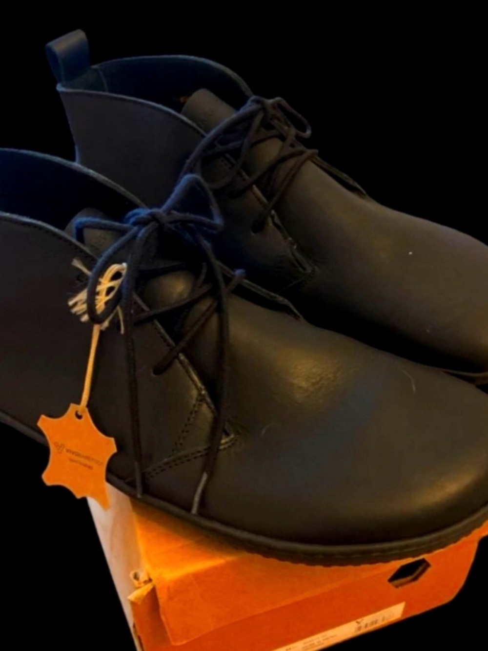 Vivo Barefoot Black Men’s Chukka Boots